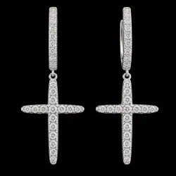 Aretes 14k de Diamantes Naturales