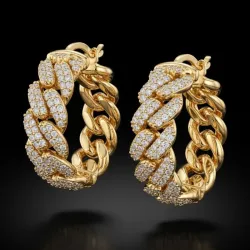 Argollas 10k de Diamantes Naturales