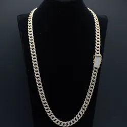 Cadena 14k Maciza Pave 90g