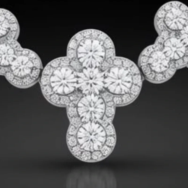Cadena 14k de Diamantes Naturales Maciza