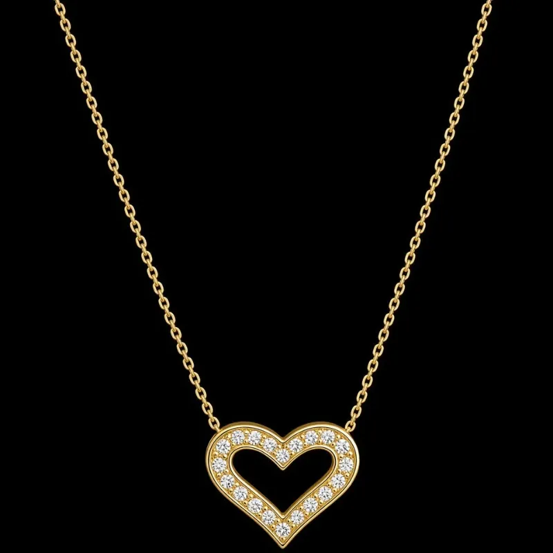 Cadena con Dije 14k de Diamantes Naturales