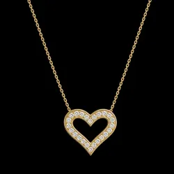 Cadena con Dije 14k de Diamantes Naturales