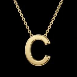 Cadena con Dije Italiano 10k "C"
