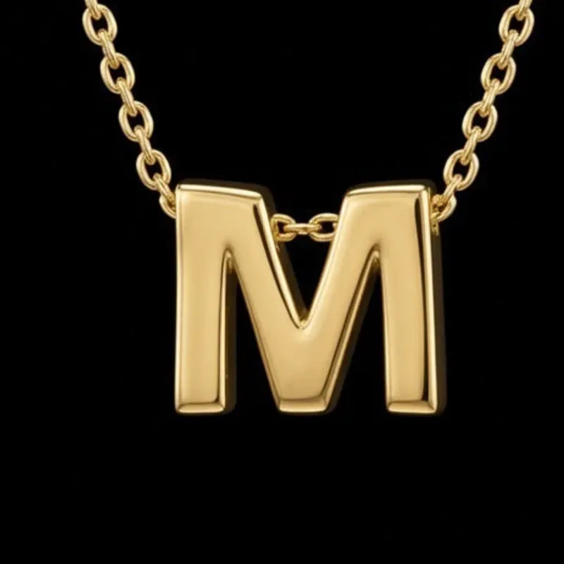Cadena con Dije Italiano 10k "m"
