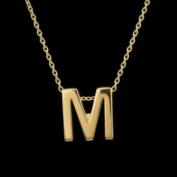 Cadena con Dije Italiano 10k "M"