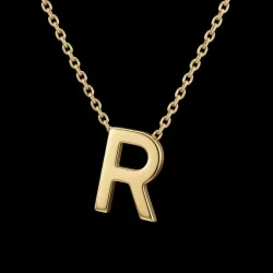 Cadena con Dije Italiano 10k "R"