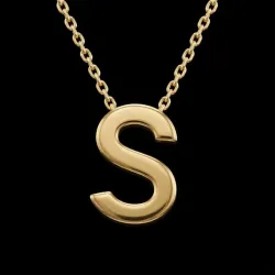 Cadena con Dije Italiano 10k "S"