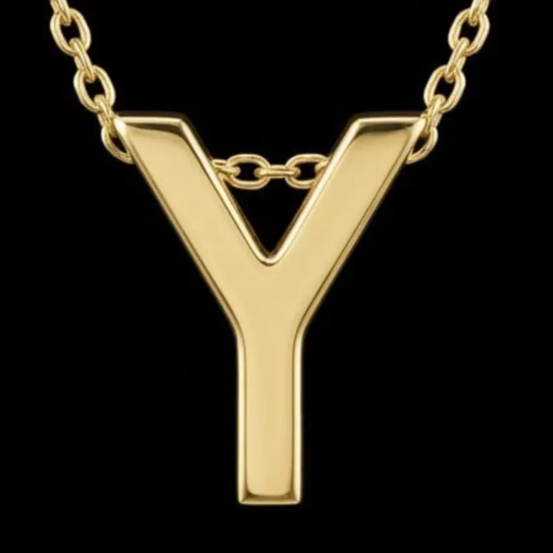 Cadena con Dije Italiano 10k "Y"
