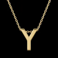 Cadena con Dije Italiano 10k "Y"
