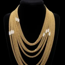 Cadenas Cubanas 10k Cierre Moderno FM DIAMONDS