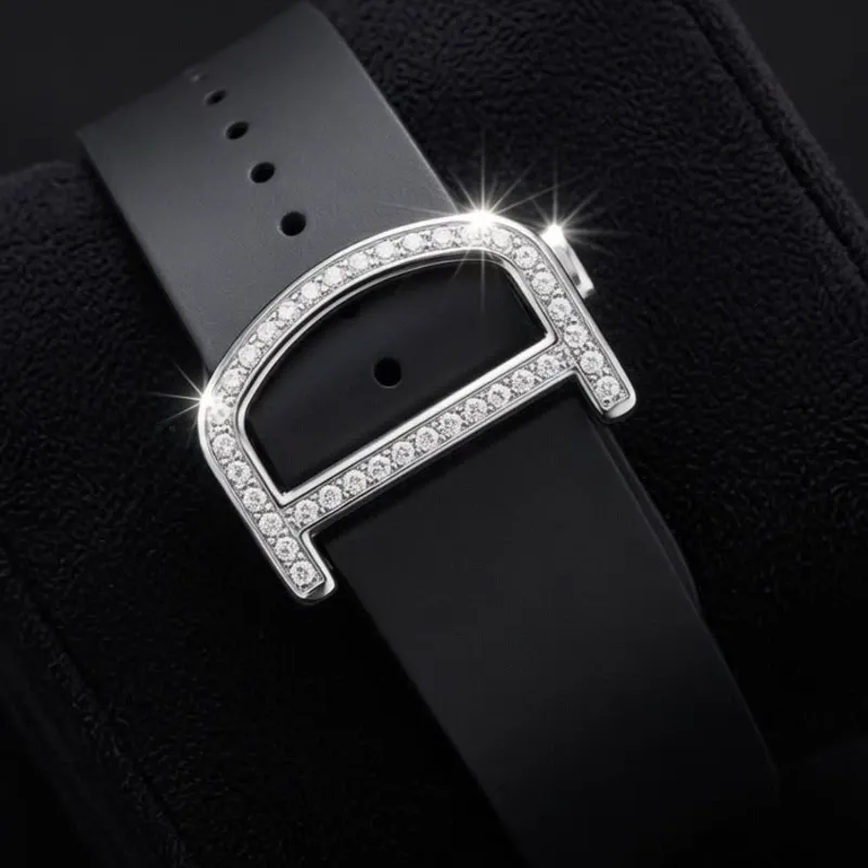 Cartier Santos 2026 de Diamantes Naturales Manilla de Silicona