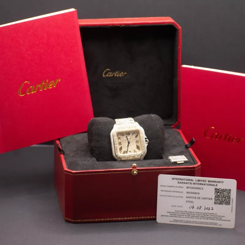 Cartier Santos Full Diamantes Naturales 2025