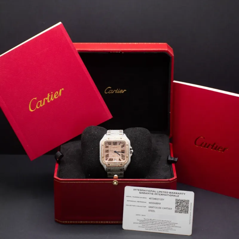 Cartier Santos Full Diamantes Naturales 2025