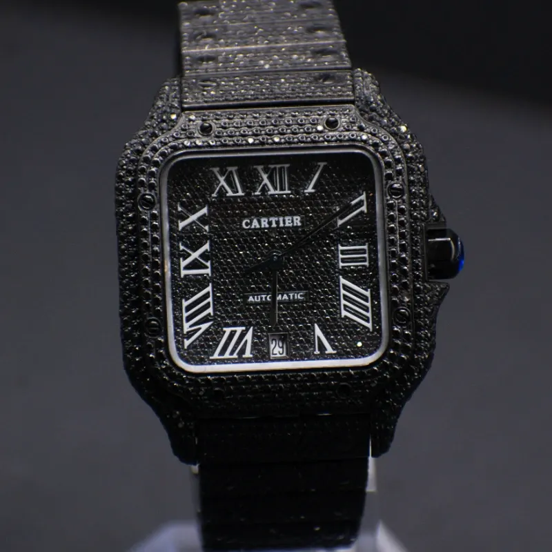 Cartier Santos Full Diamantes Naturales Negros 2026