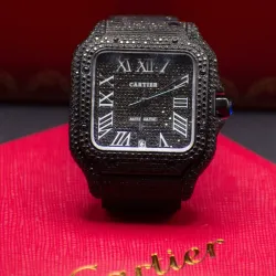 Cartier Santos Full Diamantes Naturales Negros 2026