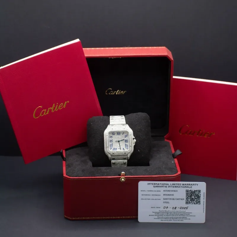 Cartier Santos Full Diamantes Naturales 2025