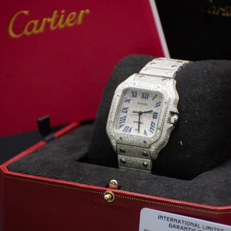 Cartier Santos Full Diamantes Naturales 2025