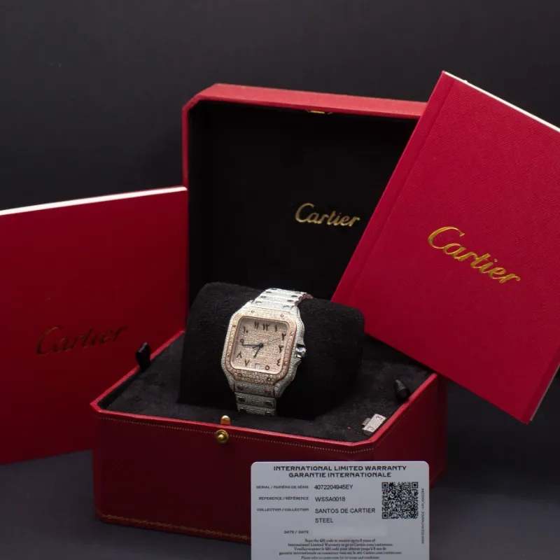 Cartier Santos Full Diamantes Naturales 2025