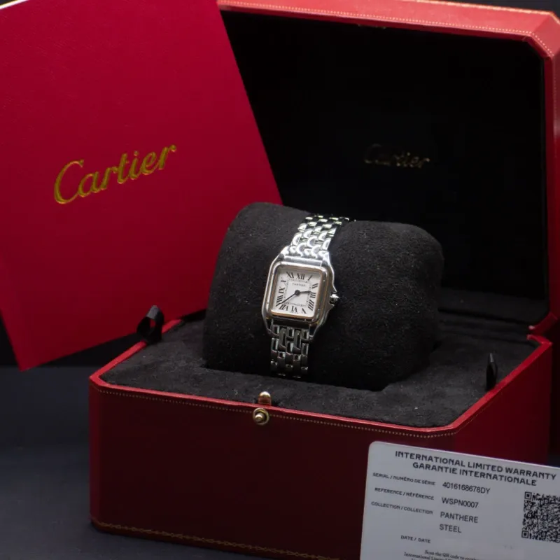Cartier Panther para Dama de acero 2025