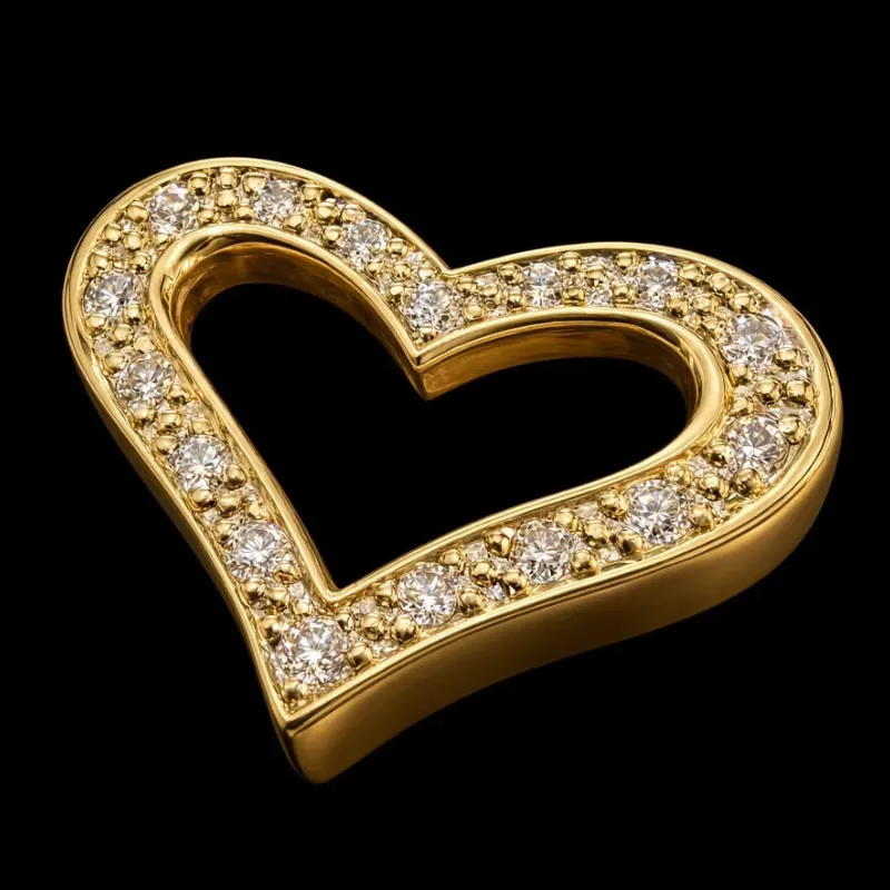 Dije 14k de Diamantes Naturales