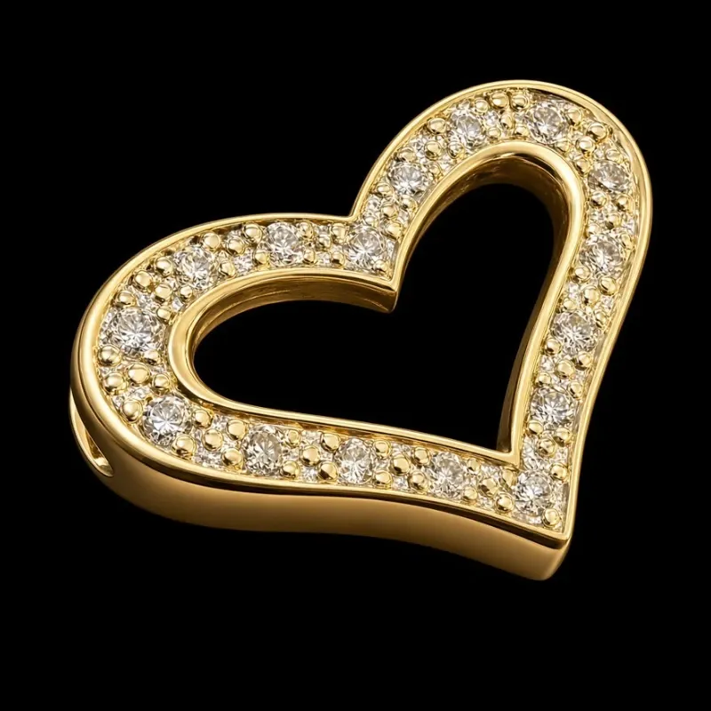 Dije 14k de Diamantes Naturales