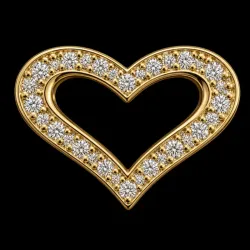 Dije 14k de Diamantes Naturales