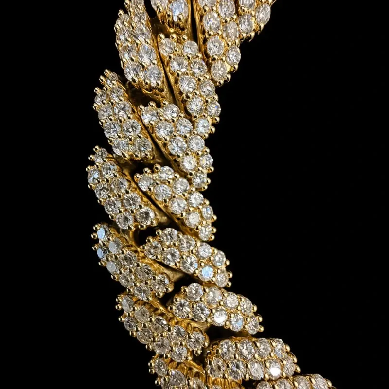 Manilla 10k de Diamantes Naturales 120g