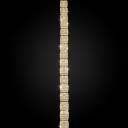 Pulso 14k de Diamantes Naturales