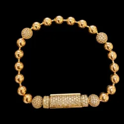 Pulso de Diamantes de Laboratorio 10k Oro Rosa