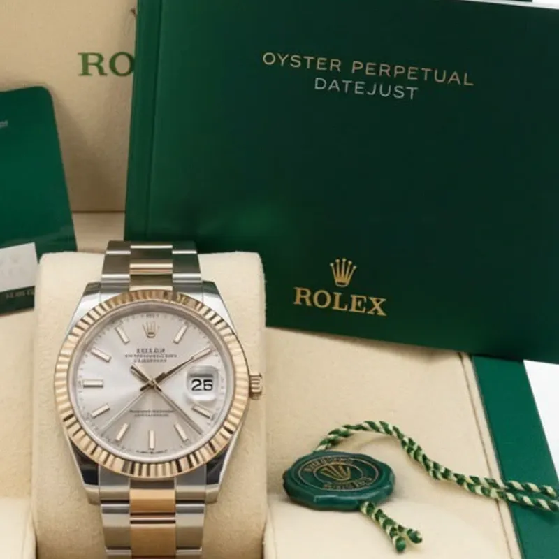 Rolex Date Just 2022 full set Rose Gold