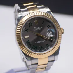 Rolex date Just 2021 Wimbledon Oro 18 y Acero 