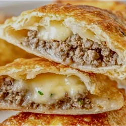 Empanada de Picadillo con Queso Blanco 