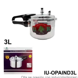 Olla de presión de 3 válvulas 3L