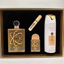 GIFT SET THARWAH GOLD WOMEN  3 Piece Eau De Parfum Gift Set BY LATTAFA PRIDE