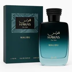 Hawas Malibu  Eau De Parfum 100  ml  3.4 fl.oz Para Hombre de Rasasi
