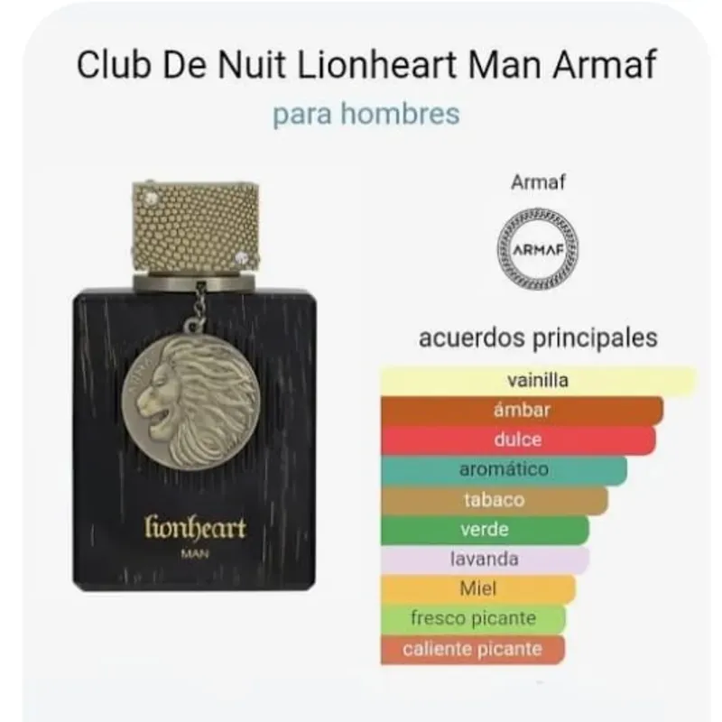 LionHeart Eau De Parfum 100 ml  3.4 fl.oz Para Hombre de Armaf