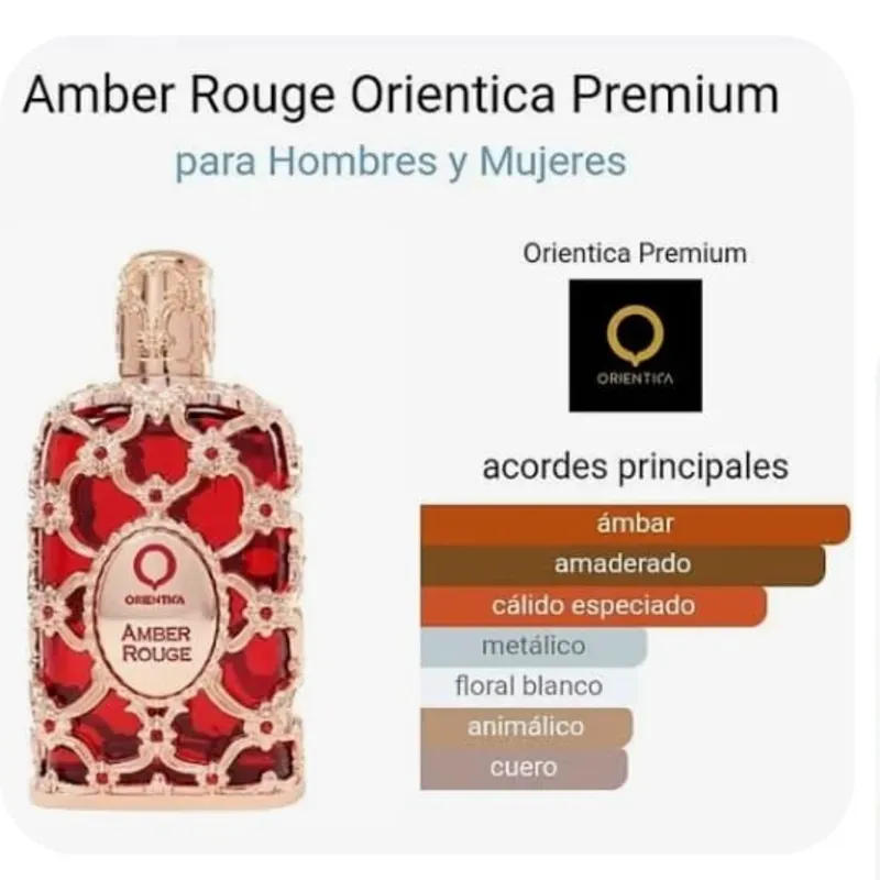 Orientica Amber Rouge Eau de Parfum Spray de 2.7 fl oz Lujosa
