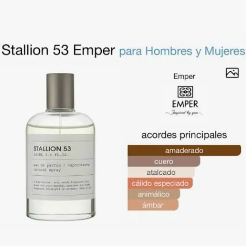 Stallion 53 Eau de Parfum 100 ml  3.4 Fl. Oz Unisex de Emper