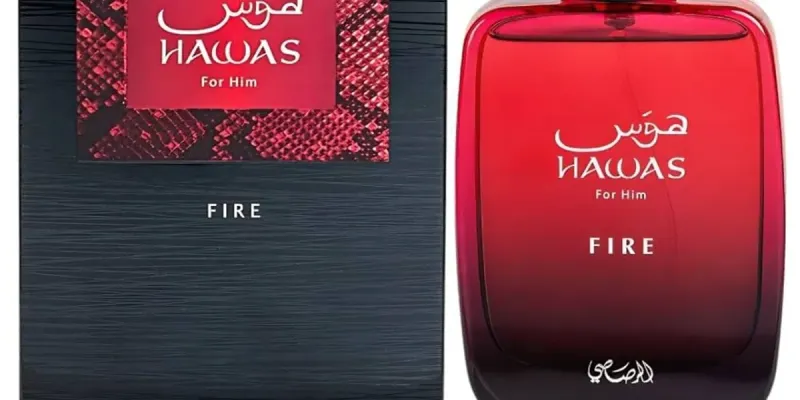 Hawas Fire Eau De Parfum 100 ml  3.4 ﬂ.oz Para Hombre de Rasasi