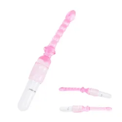 Jelly Vibrator Stick Long Anal Butt Plug Beads G-Spot Vagina Masajeador 