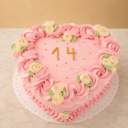 Cake forma de corazón