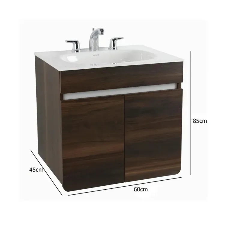 Mueble Aluvia El Nogal con Lavamanos 60X45 cm Corona