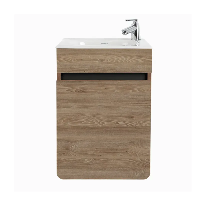 Mueble Aluvia Elevado Miel con Lavamanos 40X35 cm Corona