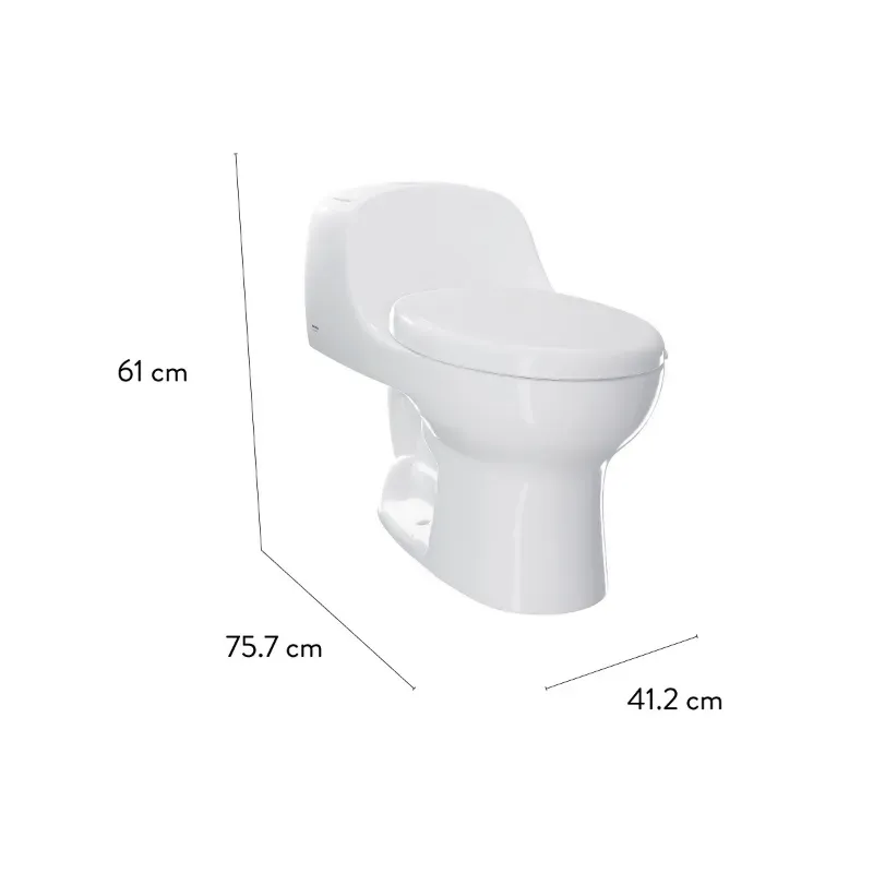 Sanitario Montecarlo Novo Het Alongado Blanco Con Asiento Completo Corona