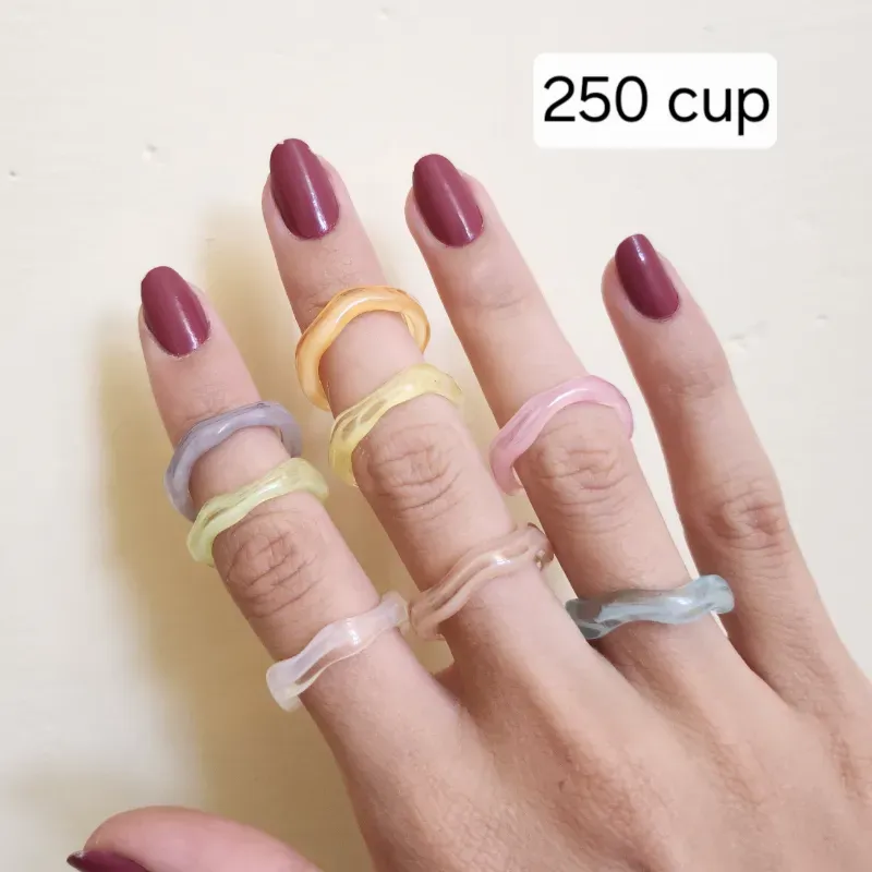 Anillos de resina finos