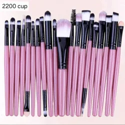 Brochas de maquillaje rosadas