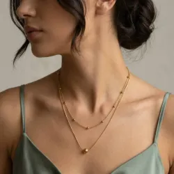 Cadenita doble dorada