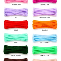 Colores de los limpiapipas