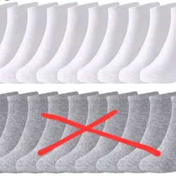 Medias cortas blancas