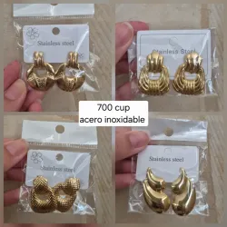 Pendientes de acero inoxidable